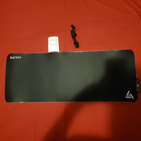 NEW LARGE BLACK VICTSING GAMING MOUSE PAD MAT MOUSEPAD PC313A LAPTOP DESKTOP - Picture 1 of 3